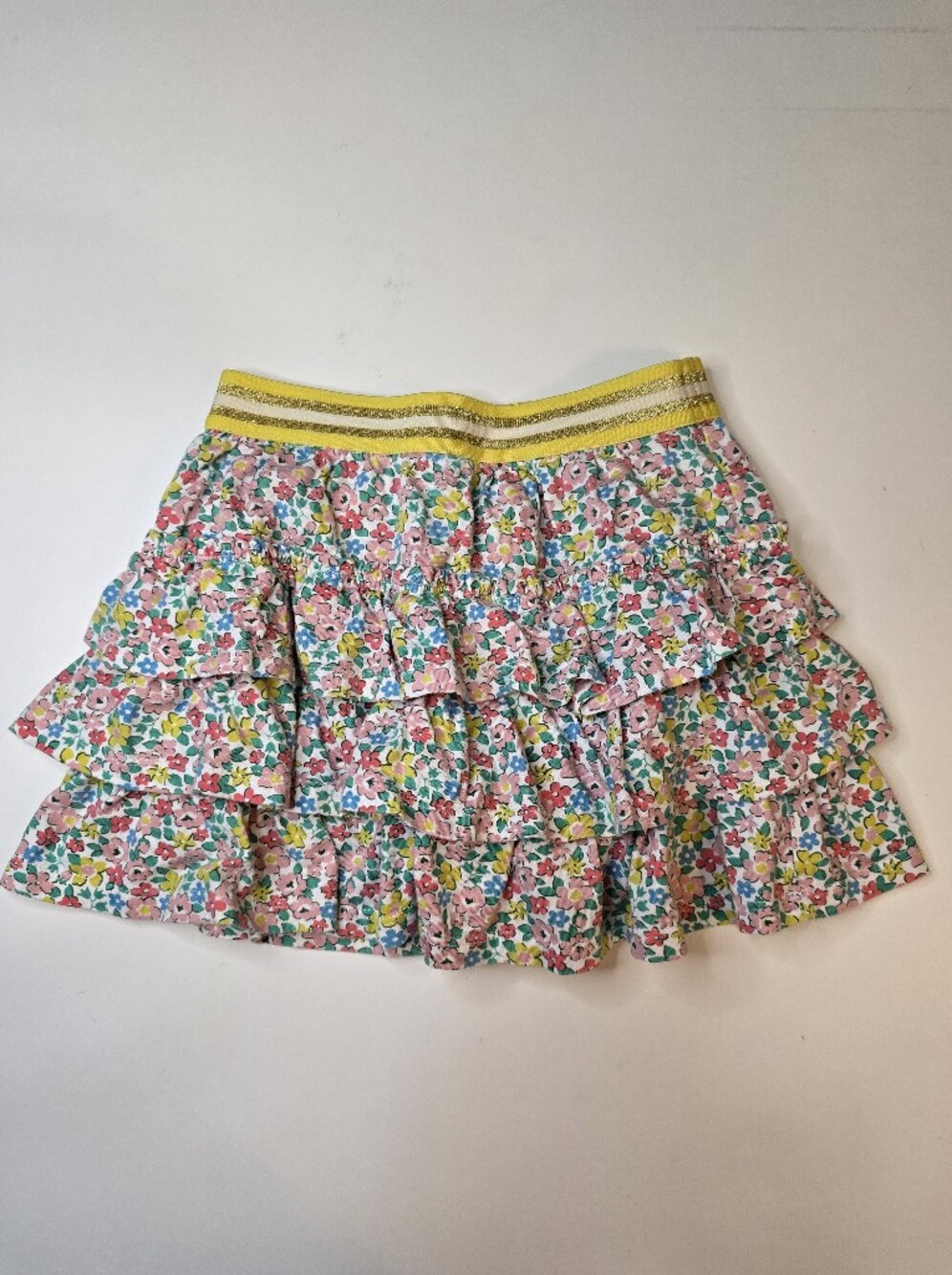 Boden Floral Tiered Ruffle Skort